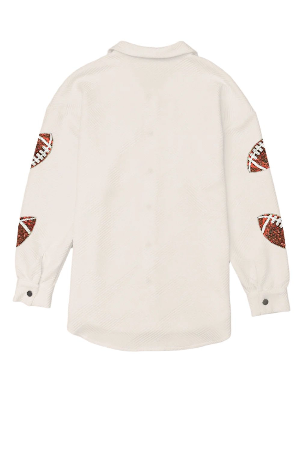 Sequin Football Button Jacket