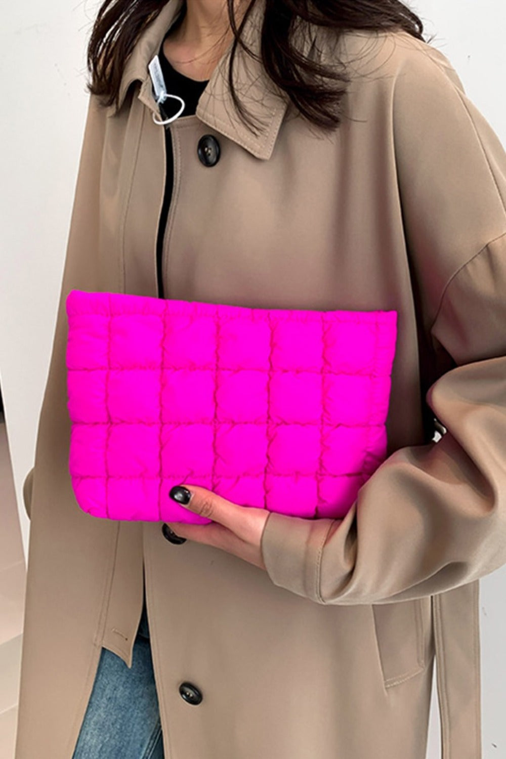 Puffy Pouch Clutch Bag