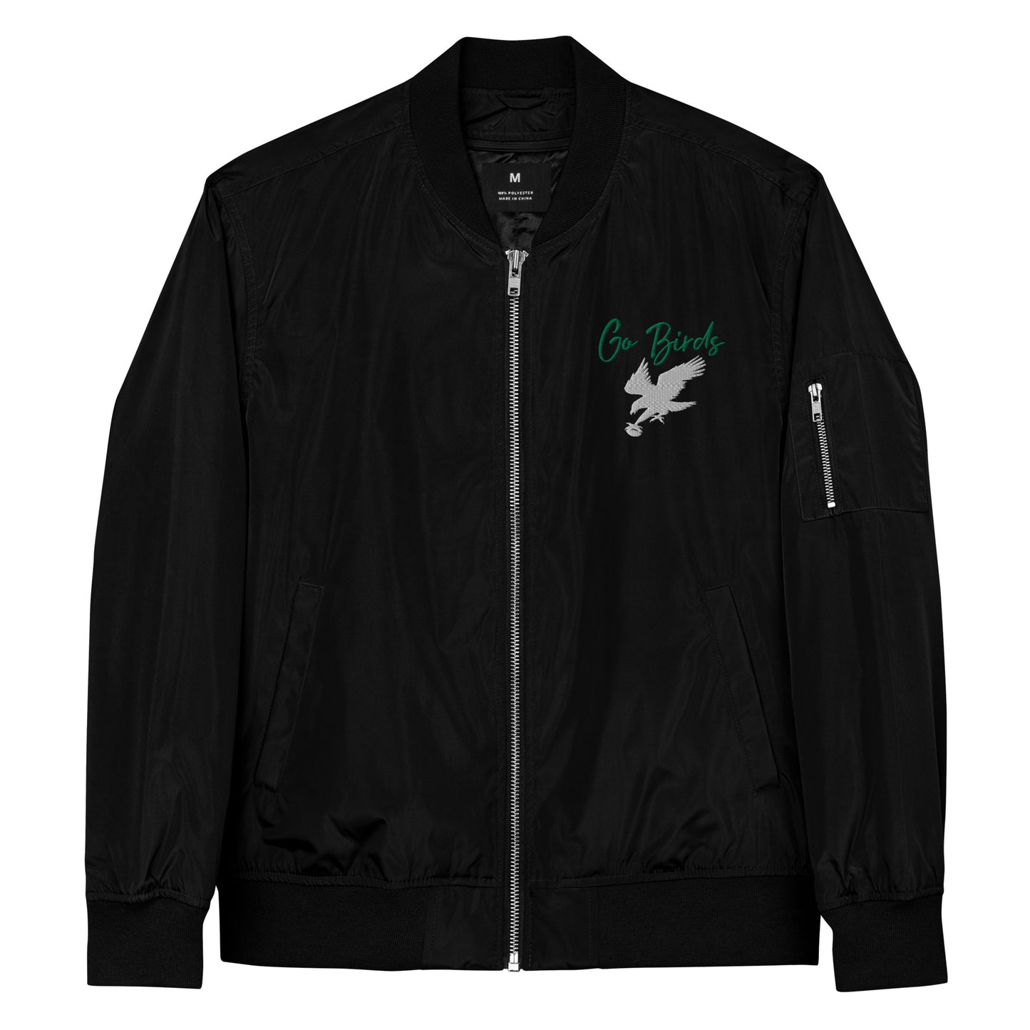 Go Birds Hand Emboidered Bomber Jacket