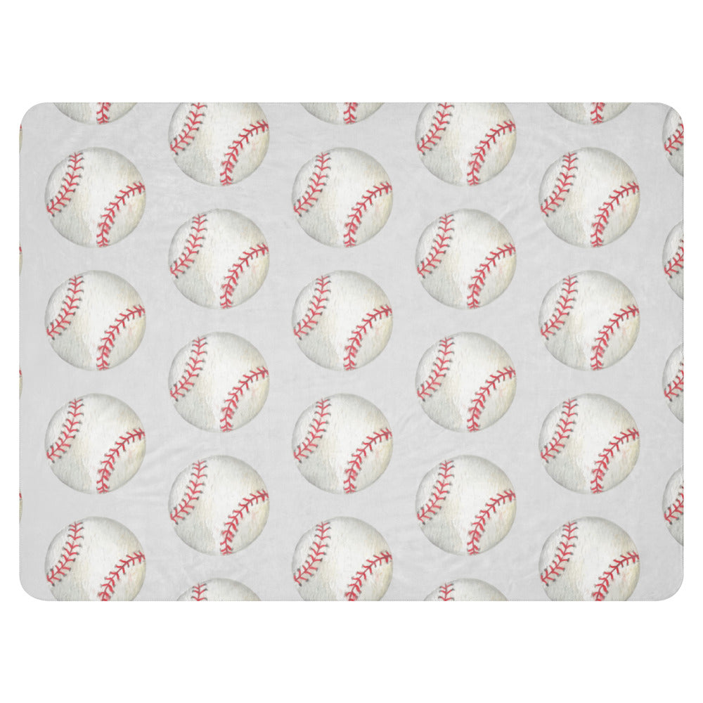 Baseball Collegiate Sherpa blanket