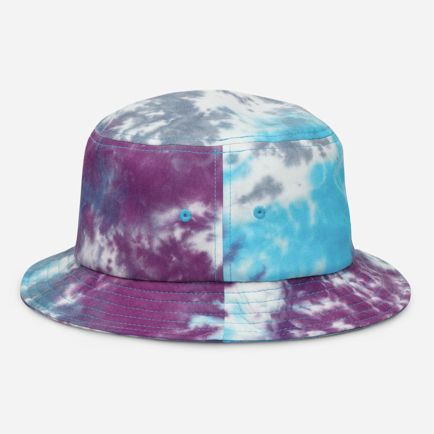 Wave Hand Emboidered Tie-dye Bucket Hat
