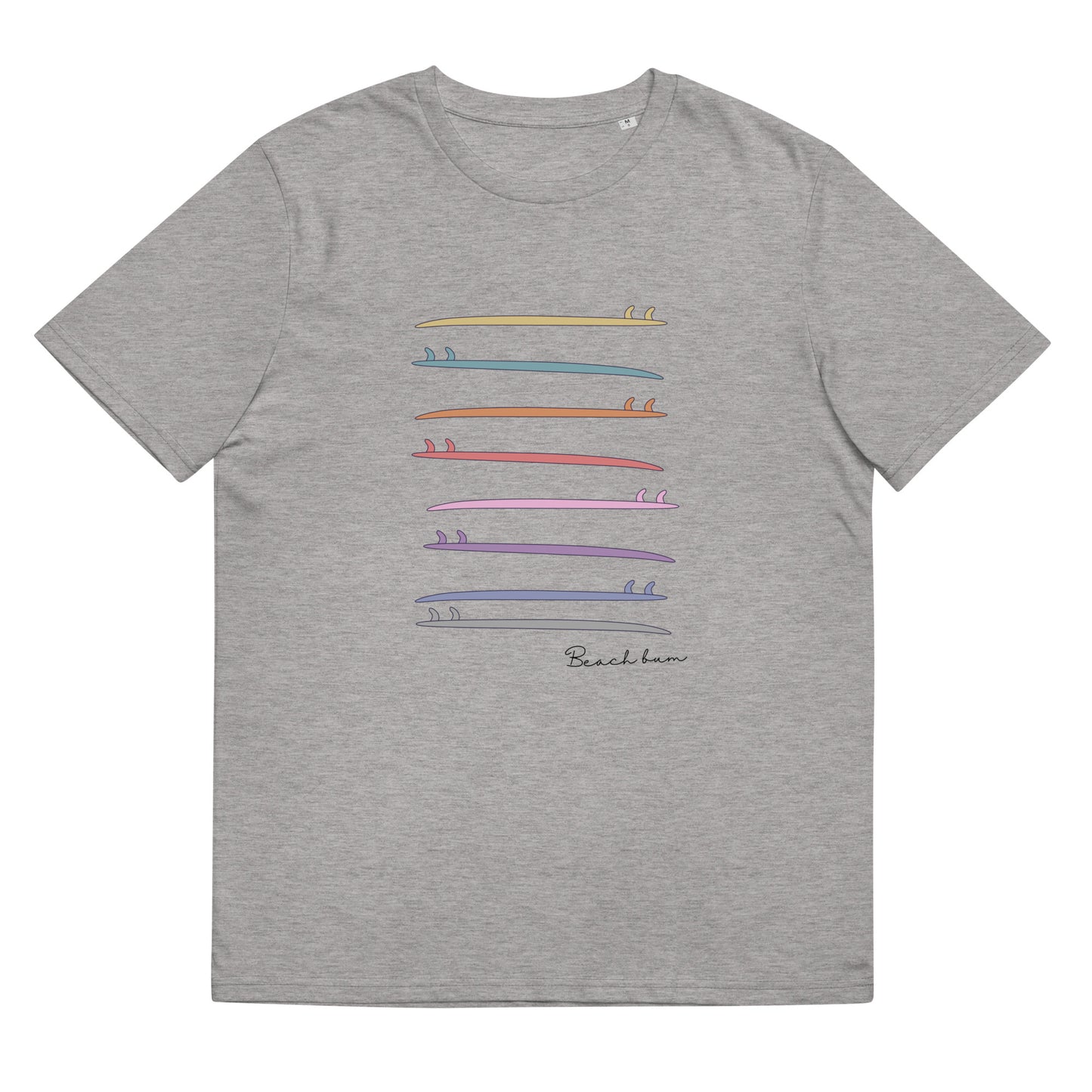 Beach bum Surfboard Unisex Organic Tee