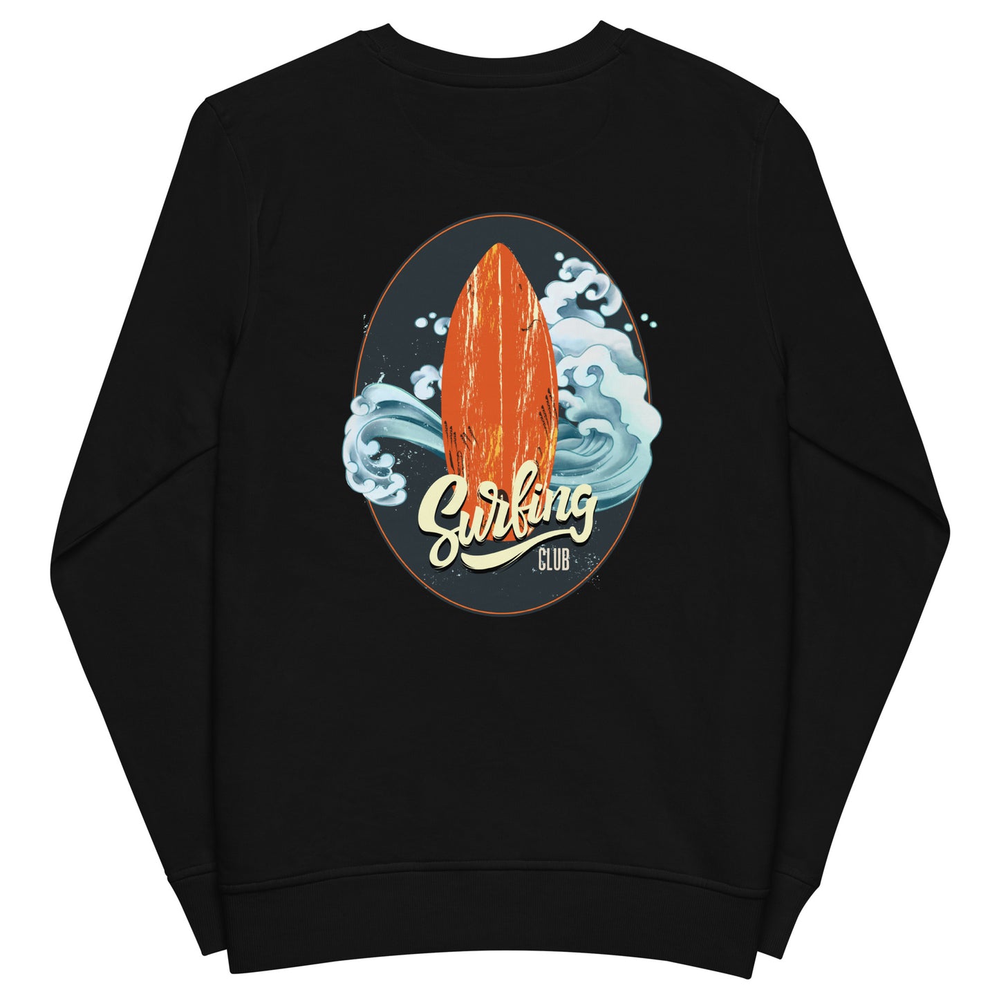 Surfing Club Unisex Hand Emboirdered Organic Crew