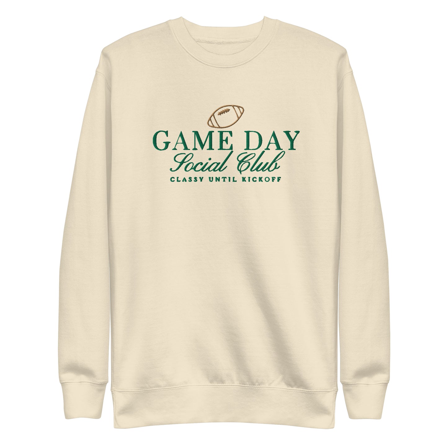 Game Day Social Club - Hand Embroidered Crew