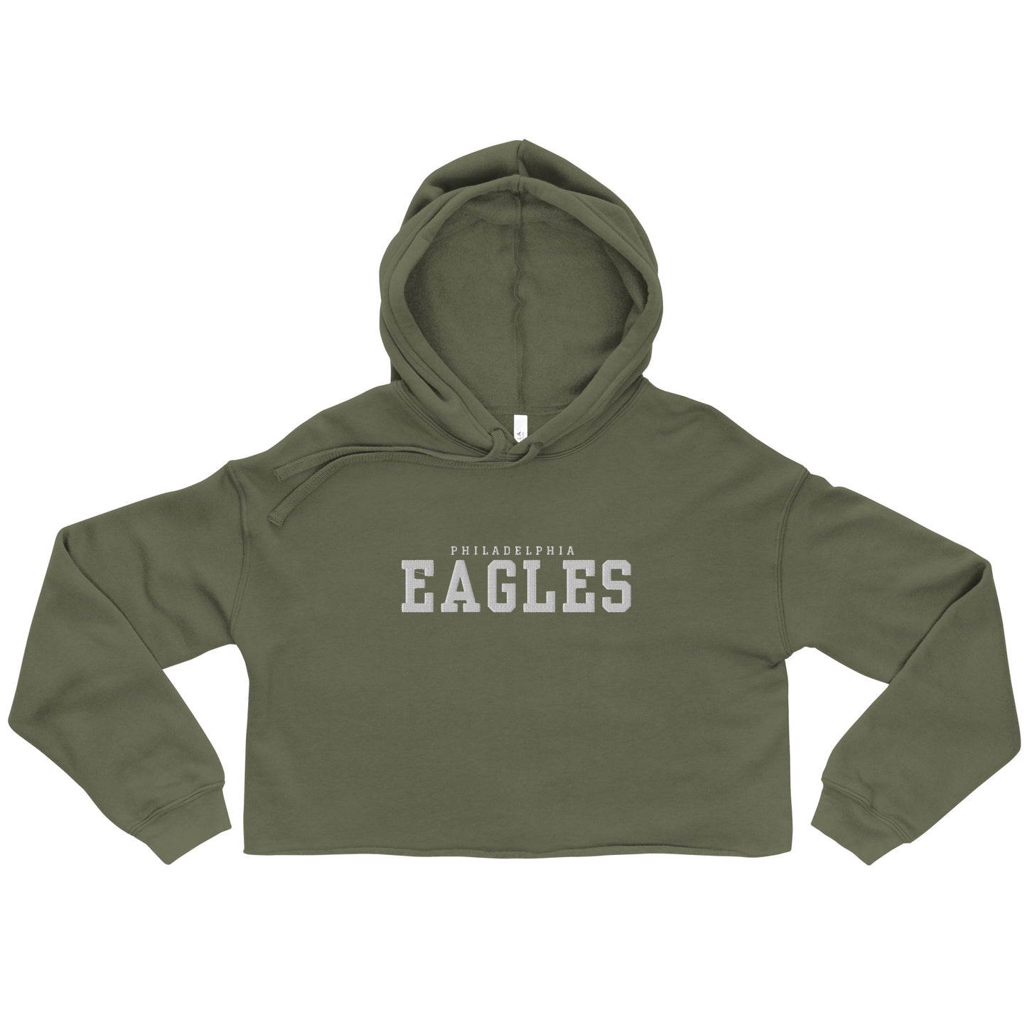 Philadelphia Eagles Women’s Hand Embroidered Crop Hoodie