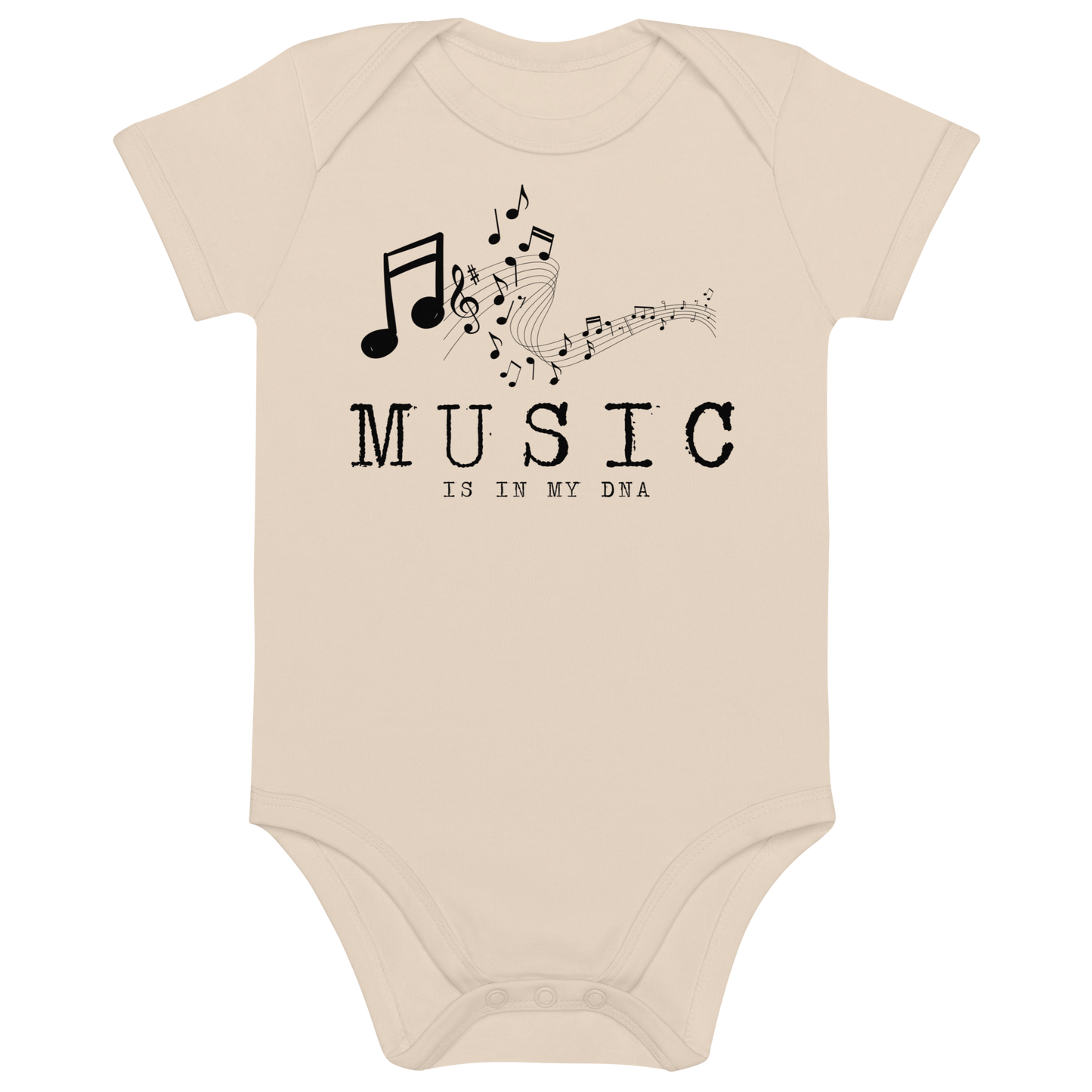 Music is in my DNA - Organic Baby Bodysuit