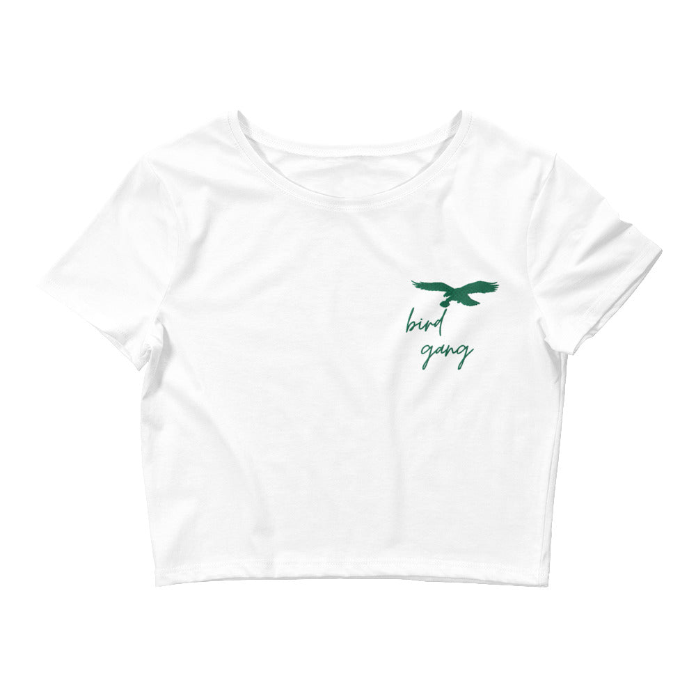 Bird Gang Hand Embroidered Crop