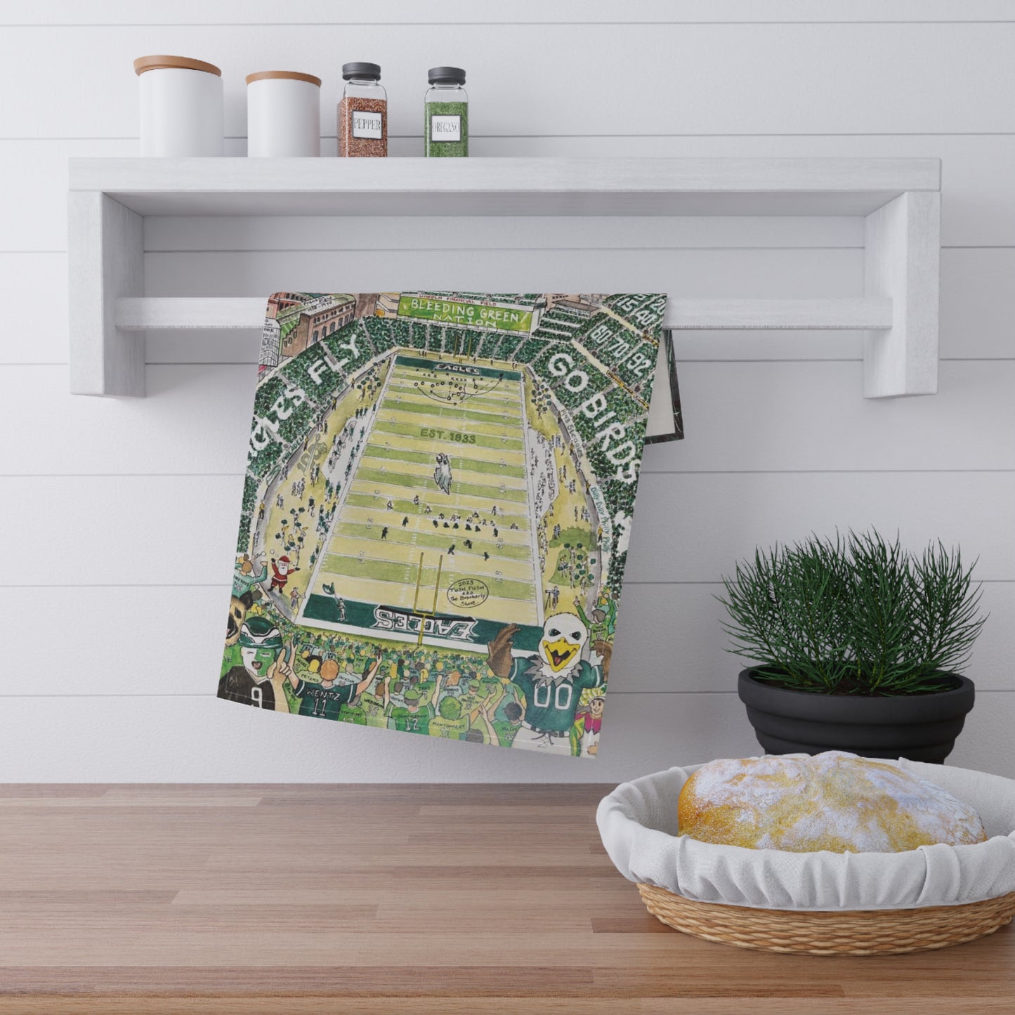 Eagles Stadium Tea Towels