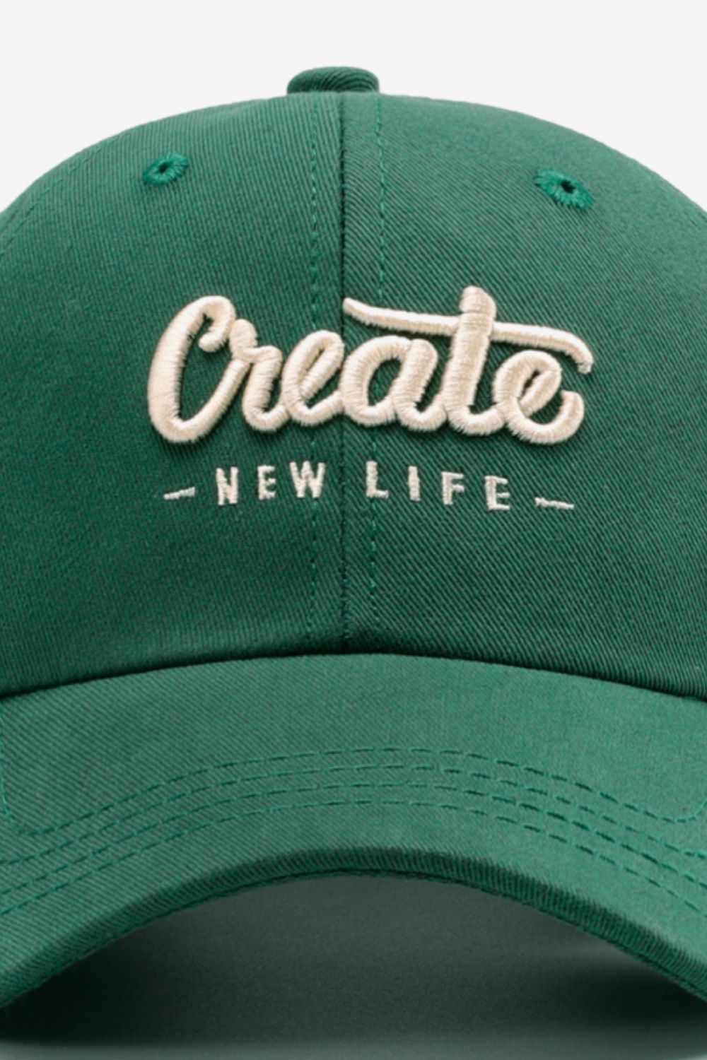 CREATE NEW LIFE Embroidered Baseball Hat