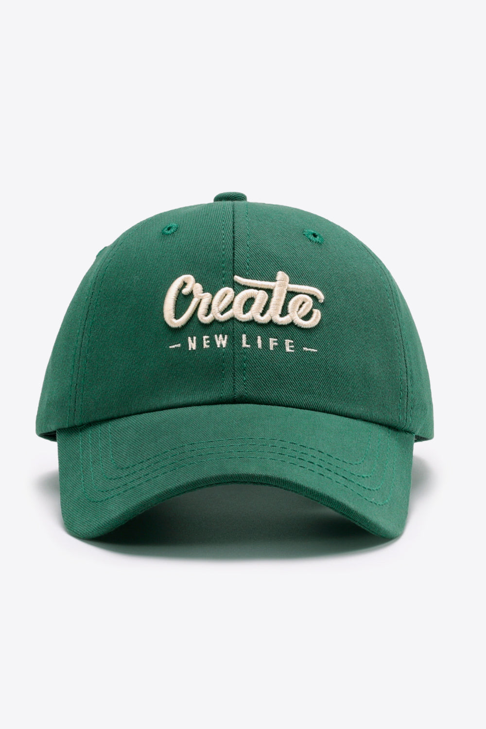 CREATE NEW LIFE Embroidered Baseball Hat