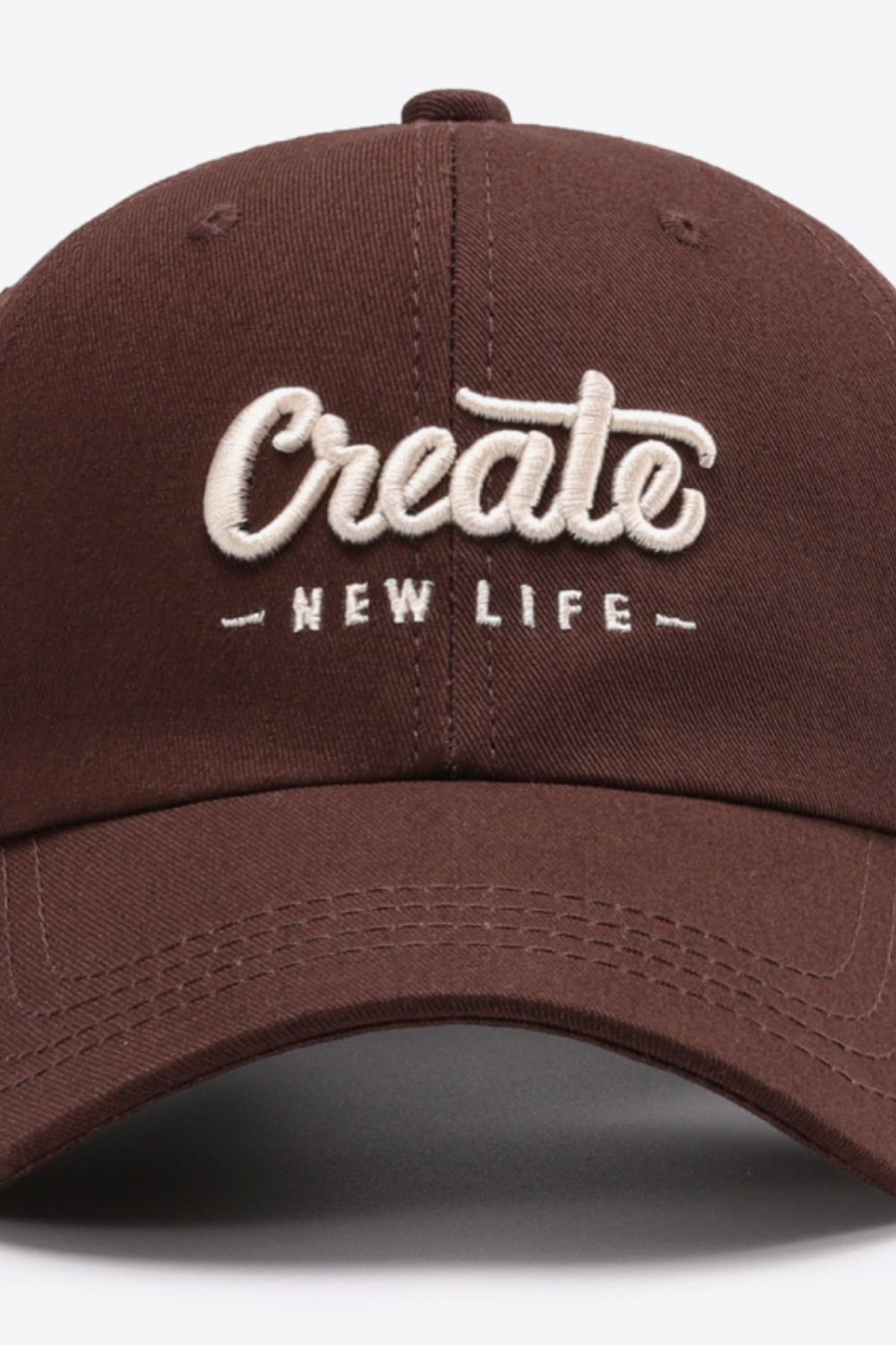 CREATE NEW LIFE Embroidered Baseball Hat