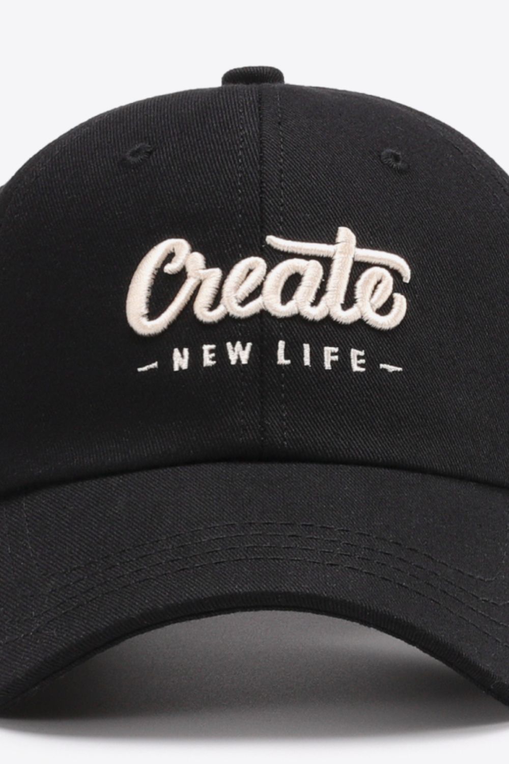 CREATE NEW LIFE Embroidered Baseball Hat