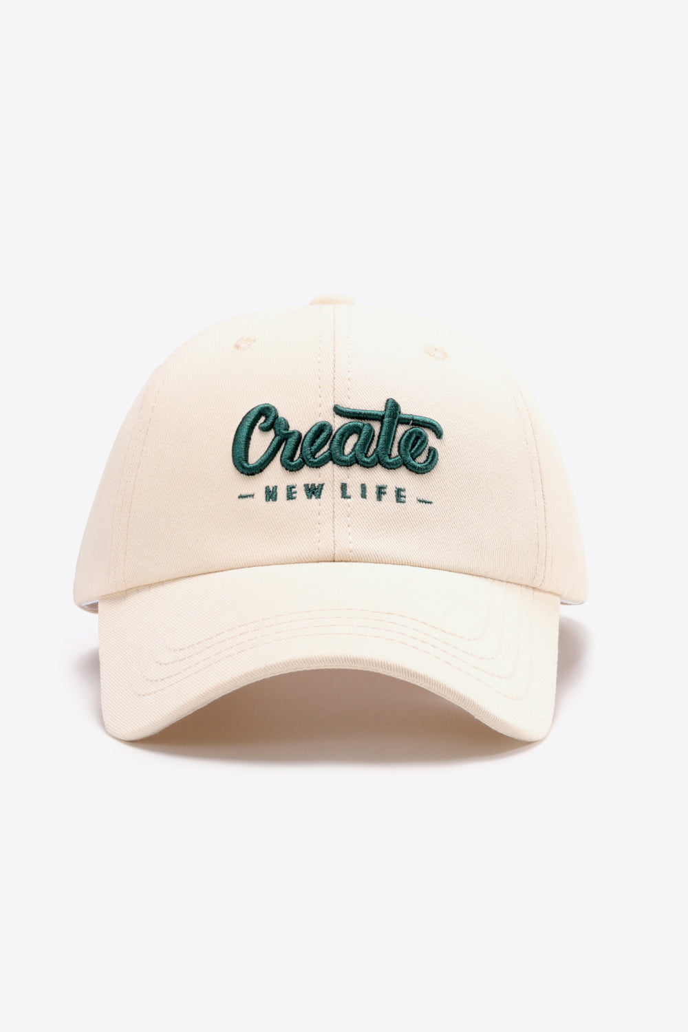 CREATE NEW LIFE Embroidered Baseball Hat