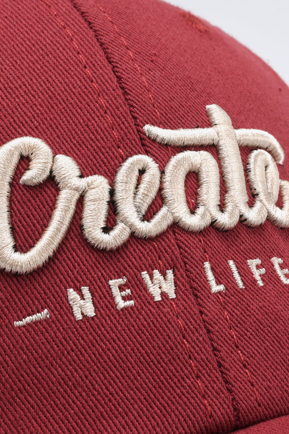 CREATE NEW LIFE Embroidered Baseball Hat