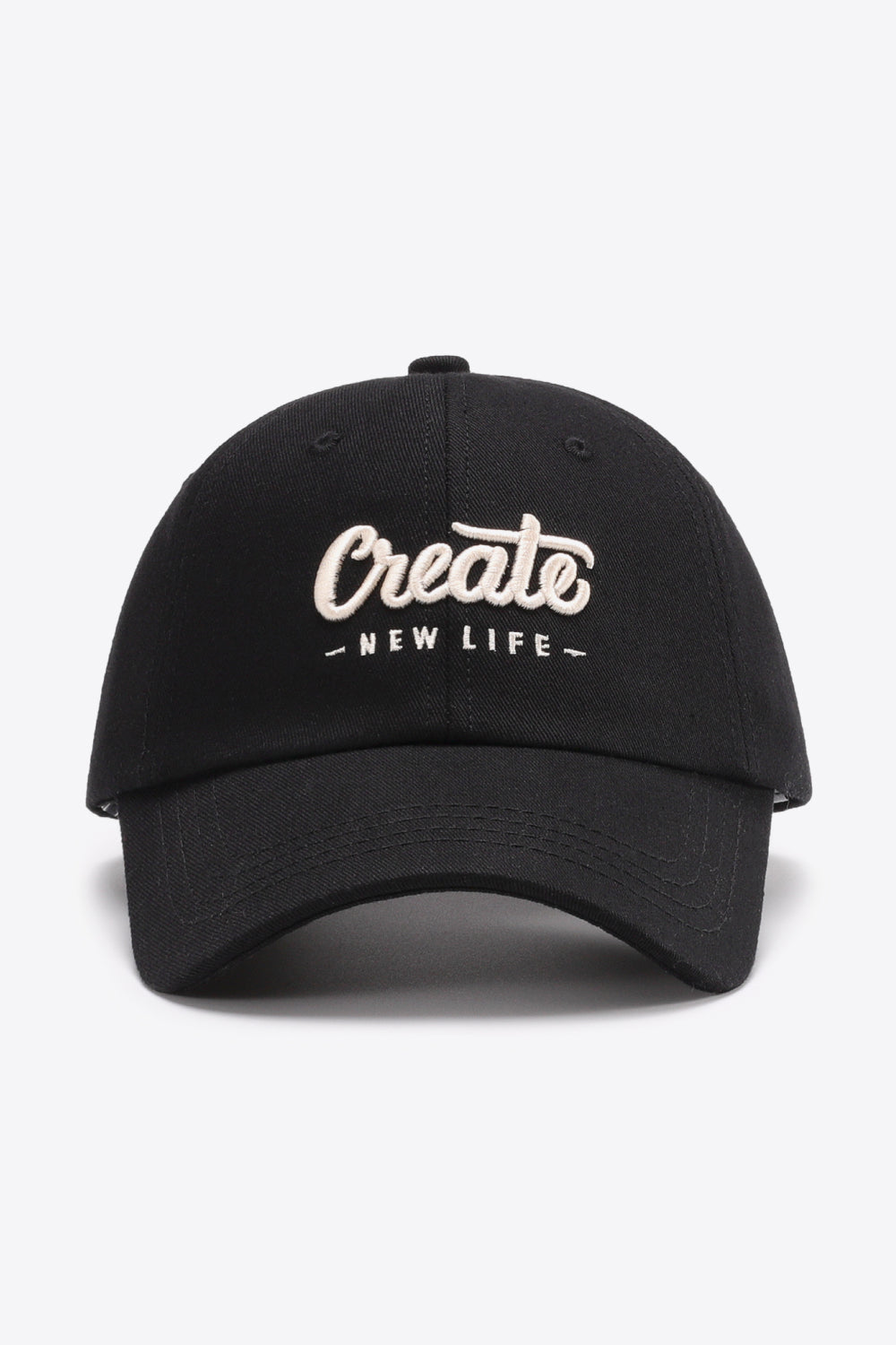 CREATE NEW LIFE Embroidered Baseball Hat