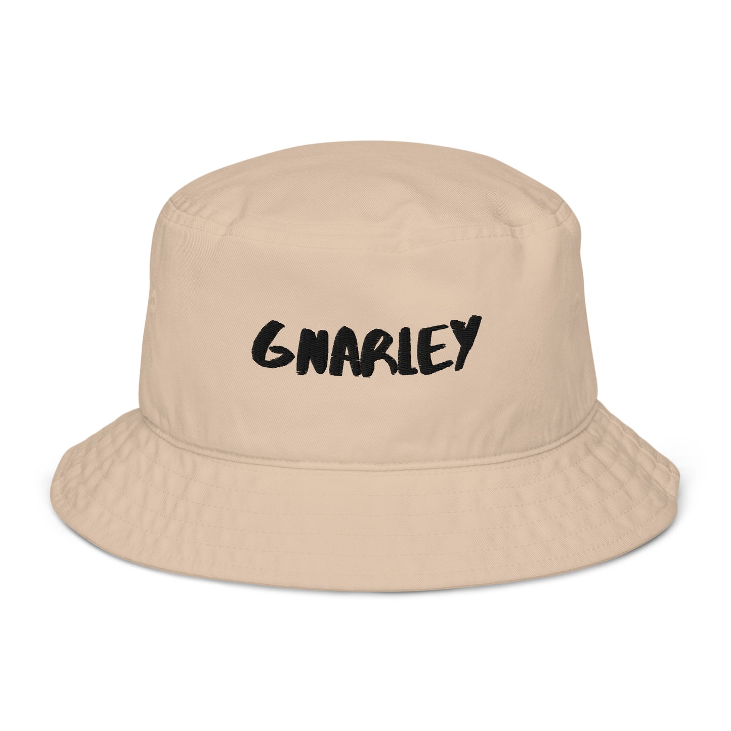 Gnarley Hand Embroidered Organic Bucket Hat