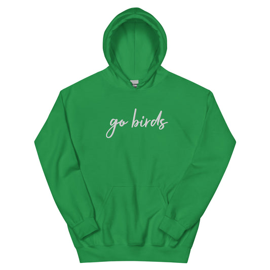 Go Birds Hand Embroidered Hoodie