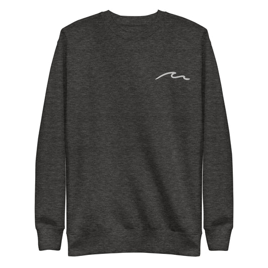 Catching Waves Unisex Hand Embroidered Crew