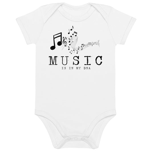 Music is in my DNA - Organic Baby Bodysuit