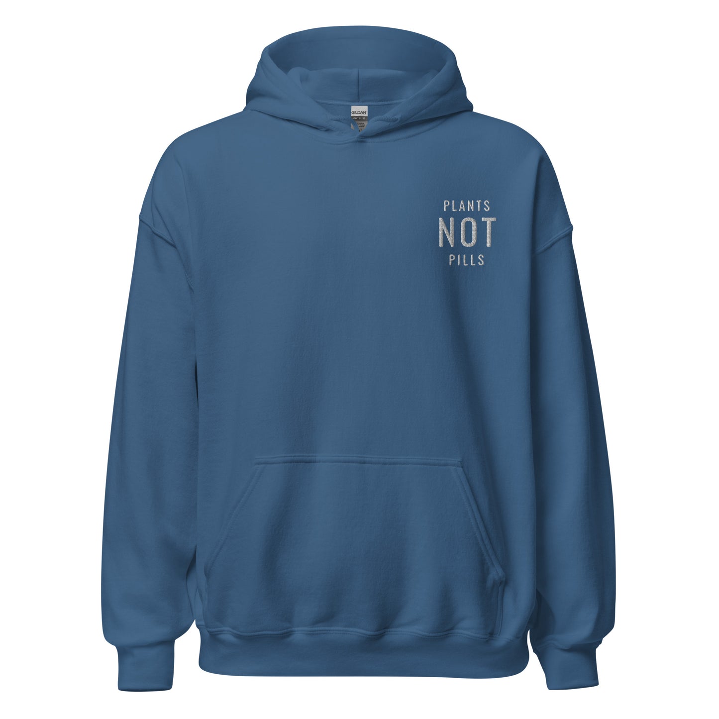 PLANTS NOT PILLS - Embroidered hoodie